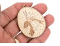 Unique Pendant Displaying Fish Fossils