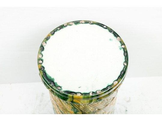 Ceramic Majolica Styled Umbrella Holder