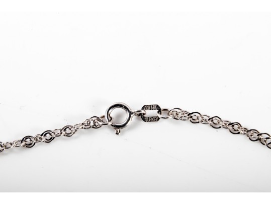 14k Yellow And White Gold Sapphire And Diamond Heart Pendant Necklace