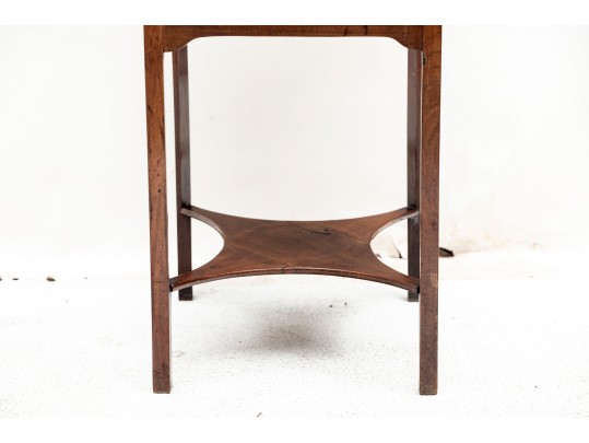 Elegant Antique Mahogany Glass-Paned Vitrine Cabinet