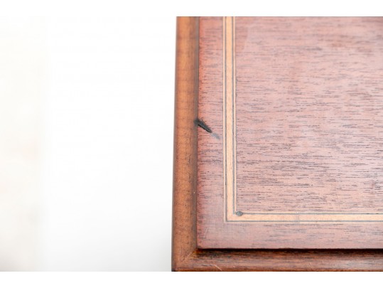 Elegant Antique Mahogany Glass-Paned Vitrine Cabinet