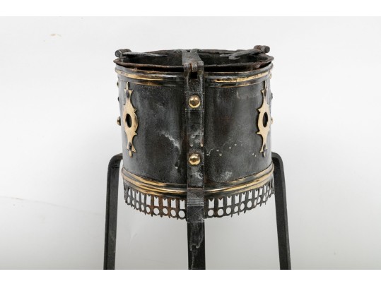 Antique Metal Tripod Braizer 