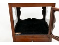 Elegant Antique Mahogany Glass-Paned Vitrine Cabinet