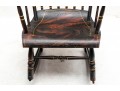 Antique Black Painted Boston Rocker