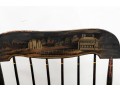 Antique Black Painted Boston Rocker