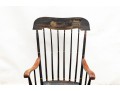 Antique Black Painted Boston Rocker