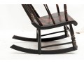 Antique Black Painted Boston Rocker