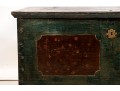 19th Century Hand Painted Chest With Decoupage Interior