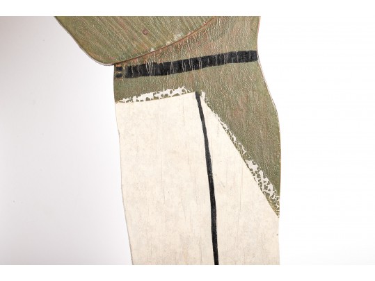 Vintage Painted Wood And Metal Bellhop Figures