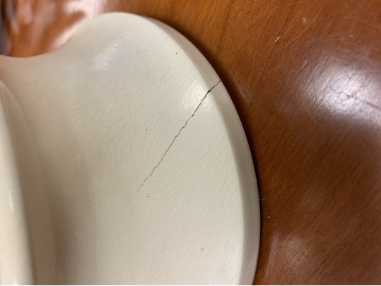 Vintage White-to-clear Cut Glass Table Lamps