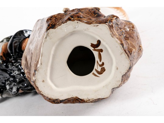 Wonderful Majolica-Style Ceramic Rooster