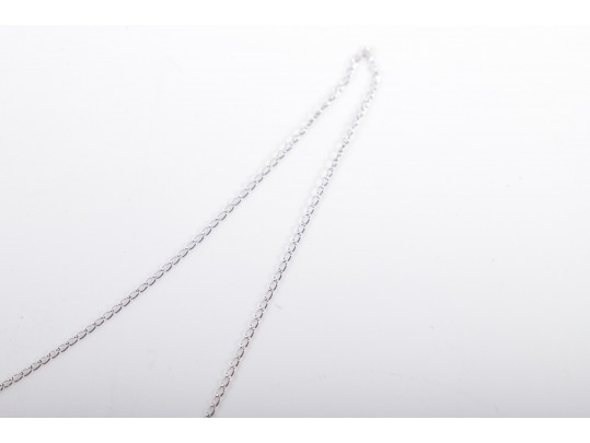 14k White Gold Cultured Pearl Pendant Necklace