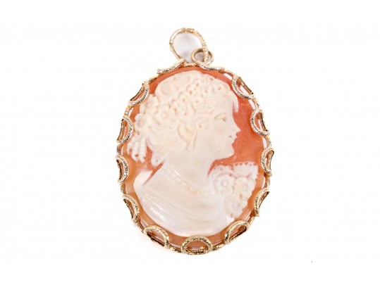 14k Milor Cameo Pendant