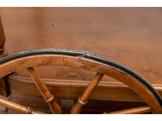 Farmhouse Chic Vintage Tray-Top Bar/Tea Cart