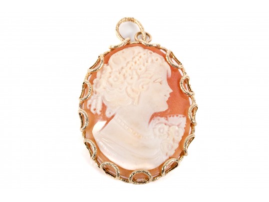 14k Milor Cameo Pendant