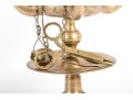 19th Century Brass Lucerne Oil Lamp