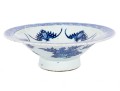 Aged Chinese Ceramic Bowl With Bat Motifs