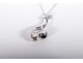 14k White Gold Cultured Pearl Pendant Necklace