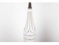 Vintage White-to-clear Cut Glass Table Lamps