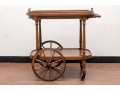 Farmhouse Chic Vintage Tray-Top Bar/Tea Cart