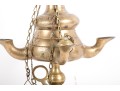19th Century Brass Lucerne Oil Lamp