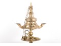 19th Century Brass Lucerne Oil Lamp