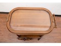 Farmhouse Chic Vintage Tray-Top Bar/Tea Cart