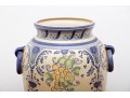 Lovely Ceramic Blue And Yellow Floral Floor Vase