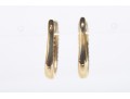 14k Yellow Gold Diamond Hoop Earrings