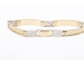 14k Yellow And White Gold CZ Bracelet