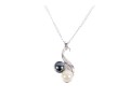 14k White Gold Cultured Pearl Pendant Necklace