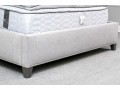 Contemporary Upholstered Grey Queen Bed