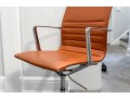 Channeled Cognac Vinyl/leather Office Chair