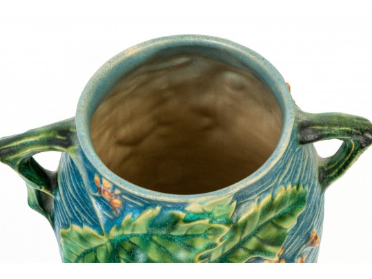 Four Roseville Pottery Bushberry Pottery Vessels