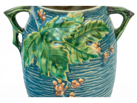 Four Roseville Pottery Bushberry Pottery Vessels