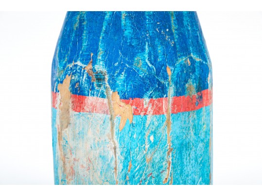 Vintage Painted Wooden Buoy