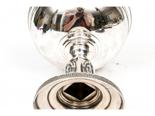 Wm. Gale/Dominick & Haff Stunning Sterling Antique Greek Revival Footed Pedestal Bowl