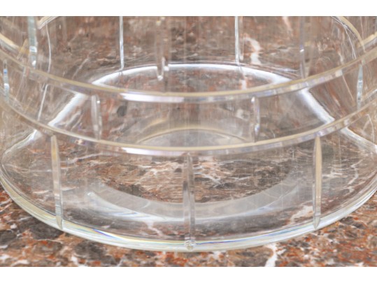 Fabulous French Baccarat Crystal Wine Cooler, Brick Motif