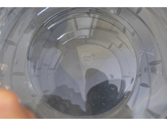 Fabulous French Baccarat Crystal Wine Cooler, Brick Motif