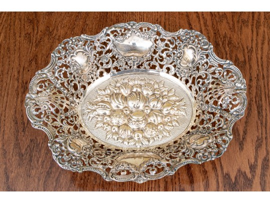 Marvelous 800 Grade Silver Centerpiece Bowl, 30.855 OZT
