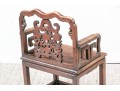 Heavy Antique Chinese Carved Rosewood Armchair 