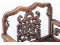 Heavy Antique Chinese Carved Rosewood Armchair 