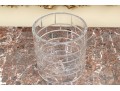 Fabulous French Baccarat Crystal Wine Cooler, Brick Motif