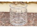 Fabulous French Baccarat Crystal Wine Cooler, Brick Motif