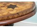 Fabulous English Specimen Harlequin Marquetry Oval Table 