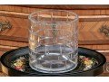 Fabulous French Baccarat Crystal Wine Cooler, Brick Motif
