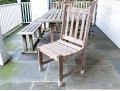 Wood Classics Teak Table With Three Chairs And Bench
