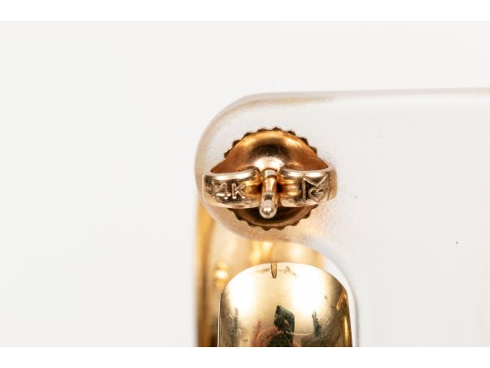 Understated 14K Polished Hoop Earrings