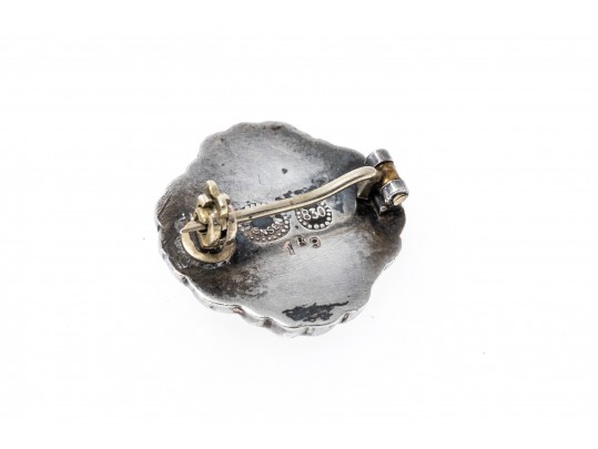 Georg Jenson Diminutive Floral Design Brooch, #189, Made Between 1915-1927.