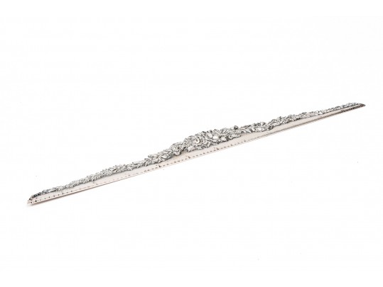 Sterling Silver Vintage Complementary Ornate Patterned Desk Set Items, Various Makers